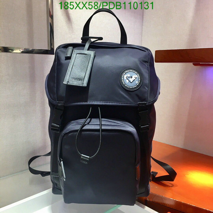 Prada Bag-(Mirror)-Backpack-,Code: PDB110131,$:185USD