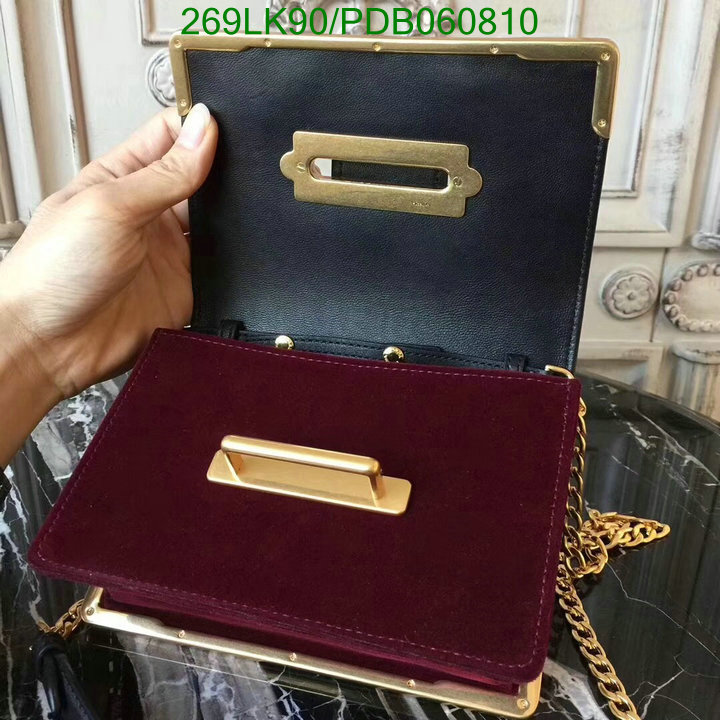 Prada Bag-(Mirror)-Diagonal-,Code: PDB060810,$: 269USD