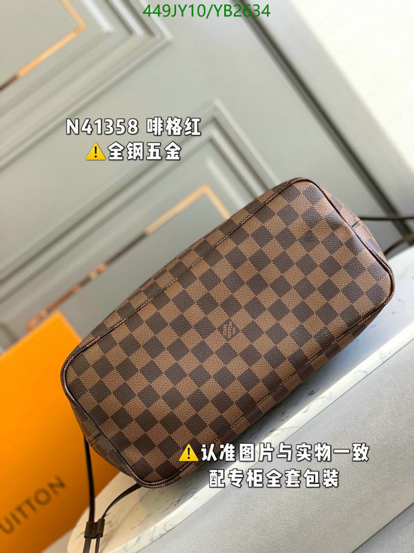 LV Bags-(Mirror)-Neverfull-,Code: YB2634,$: 449USD