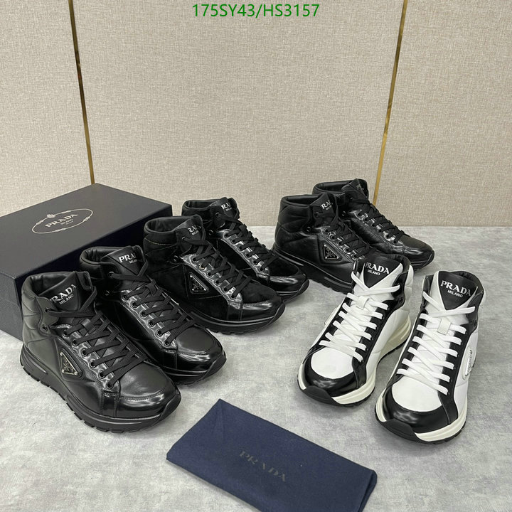 Men shoes-Prada, Code: HS3157,$: 175USD