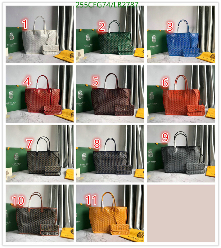 Goyard Bag-(Mirror)-Handbag-,Code: LB2787,$: 255USD