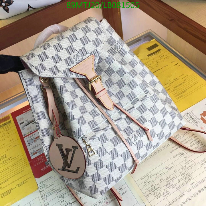 LV Bags-(4A)-Backpack-,Code: LB081505,$: 89USD