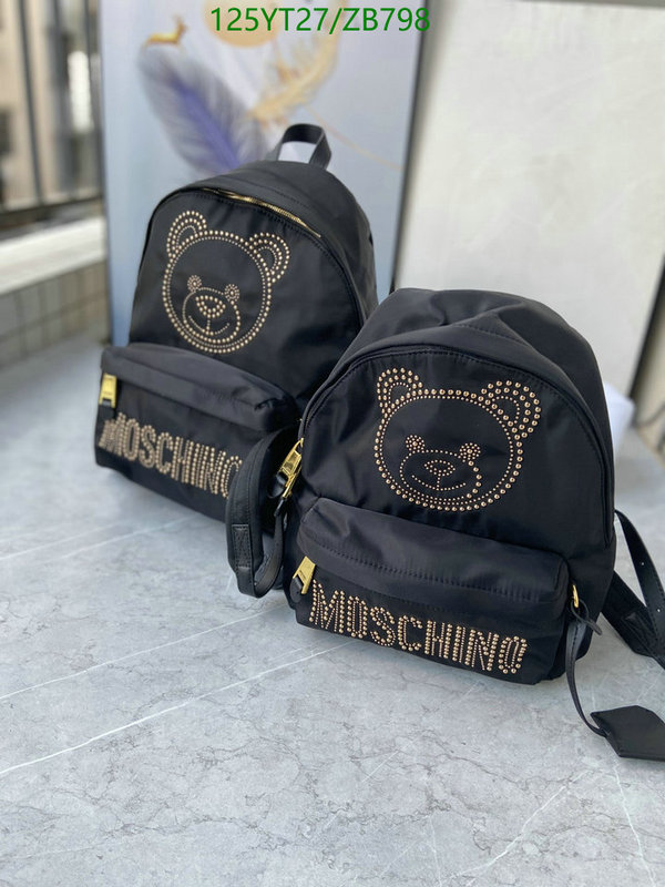 Moschino Bag-(Mirror)-Backpack-,Code: ZB798,