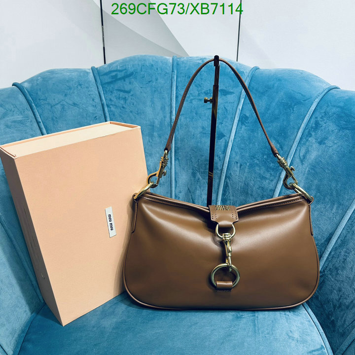 Miu Miu Bag-(Mirror)-Handbag-,Code: XB7114,$: 269USD