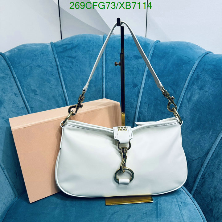 Miu Miu Bag-(Mirror)-Handbag-,Code: XB7114,$: 269USD