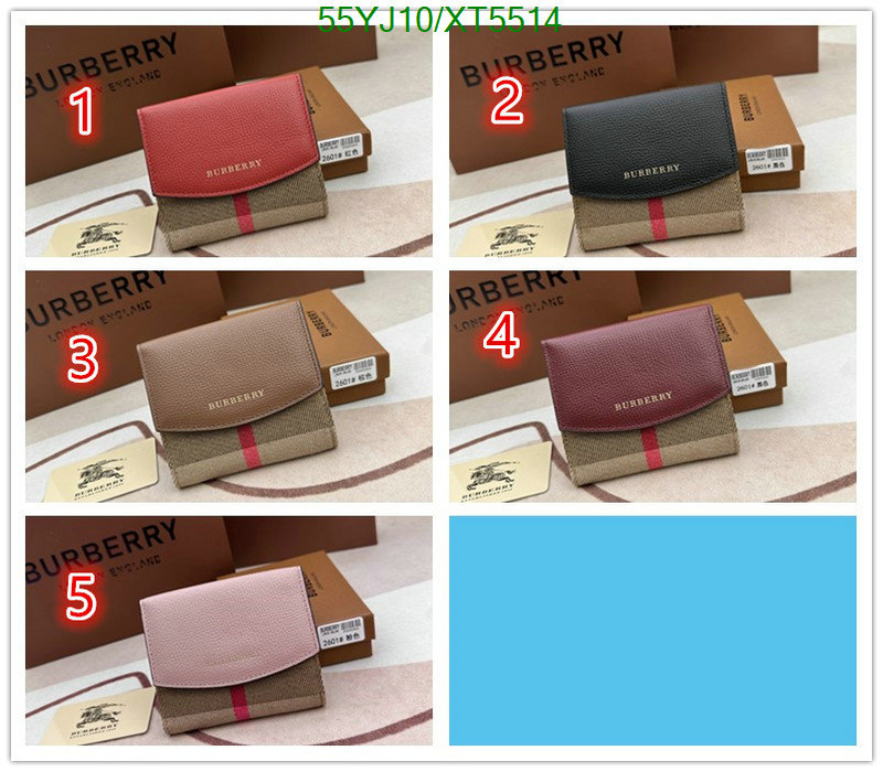 Burberry Bag-(4A)-Wallet-,Code: XT5514,$: 55USD