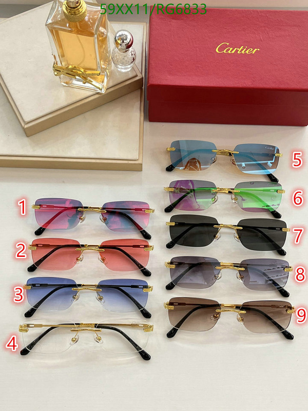 Glasses-Cartier, Code: RG6833,$: 59USD