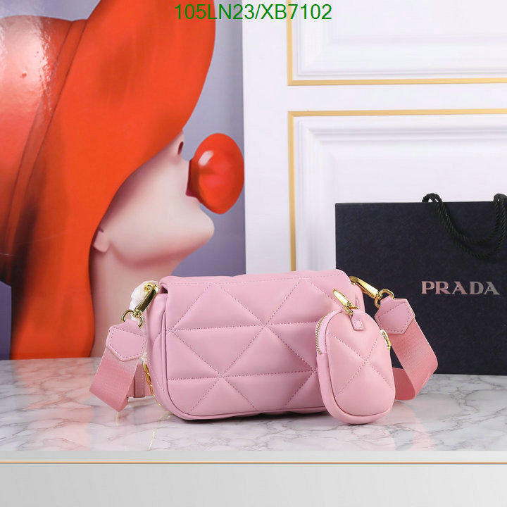 Prada Bag-(4A)-Diagonal-,Code: XB7102,$: 105USD