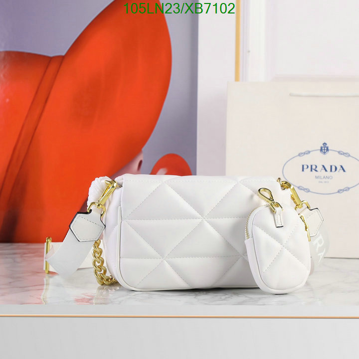 Prada Bag-(4A)-Diagonal-,Code: XB7102,$: 105USD