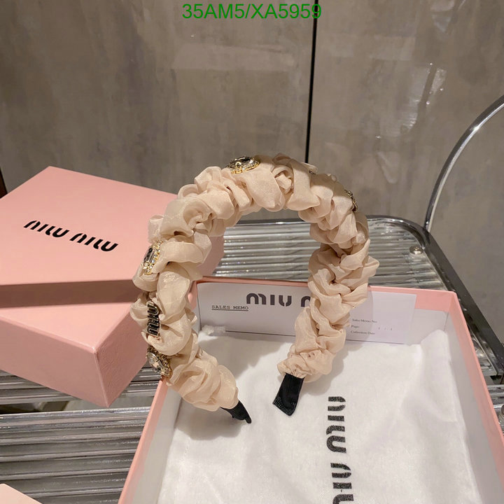 Headband-MIU MIU, Code: XA5959,$: 35USD