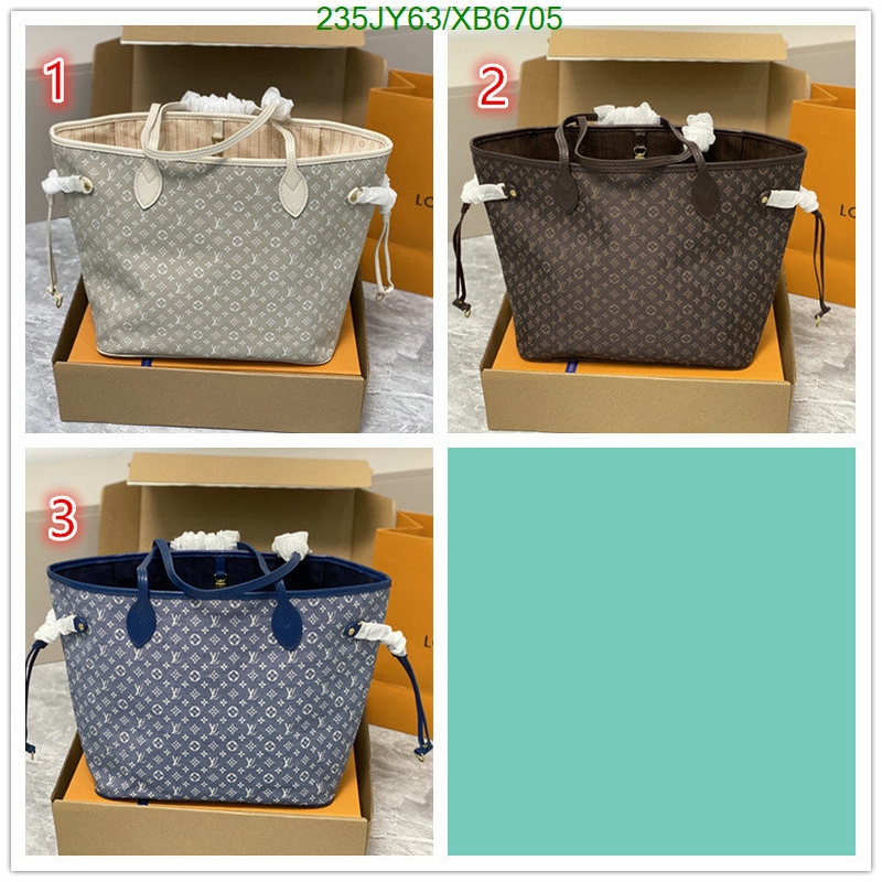 LV Bags-(Mirror)-Neverfull-,Code: XB6705,$: 235USD