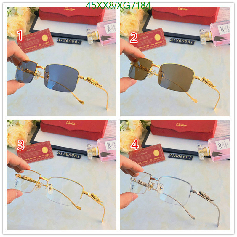 Glasses-Cartier, Code: XG7184,$: 45USD