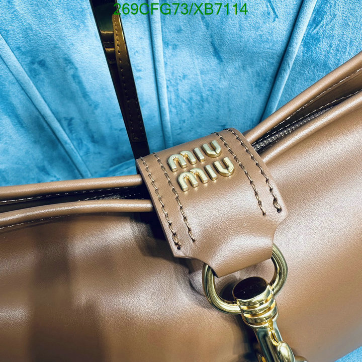 Miu Miu Bag-(Mirror)-Handbag-,Code: XB7114,$: 269USD