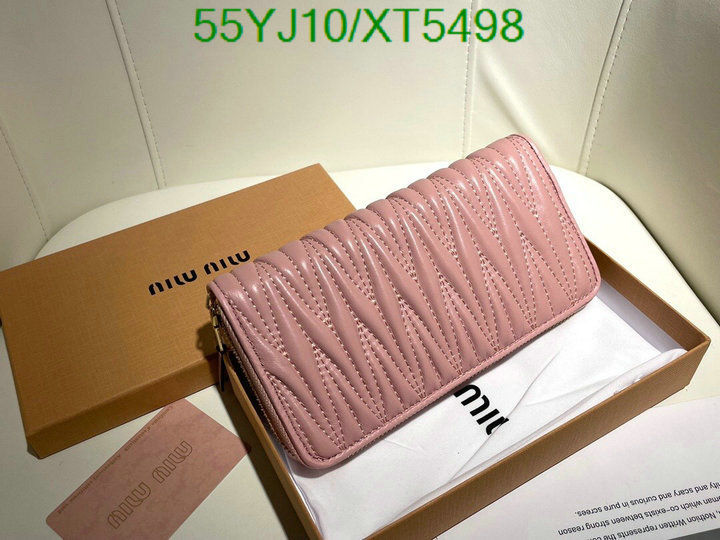 Miu Miu Bag-(4A)-Wallet-,Code: XT5498,$: 55USD