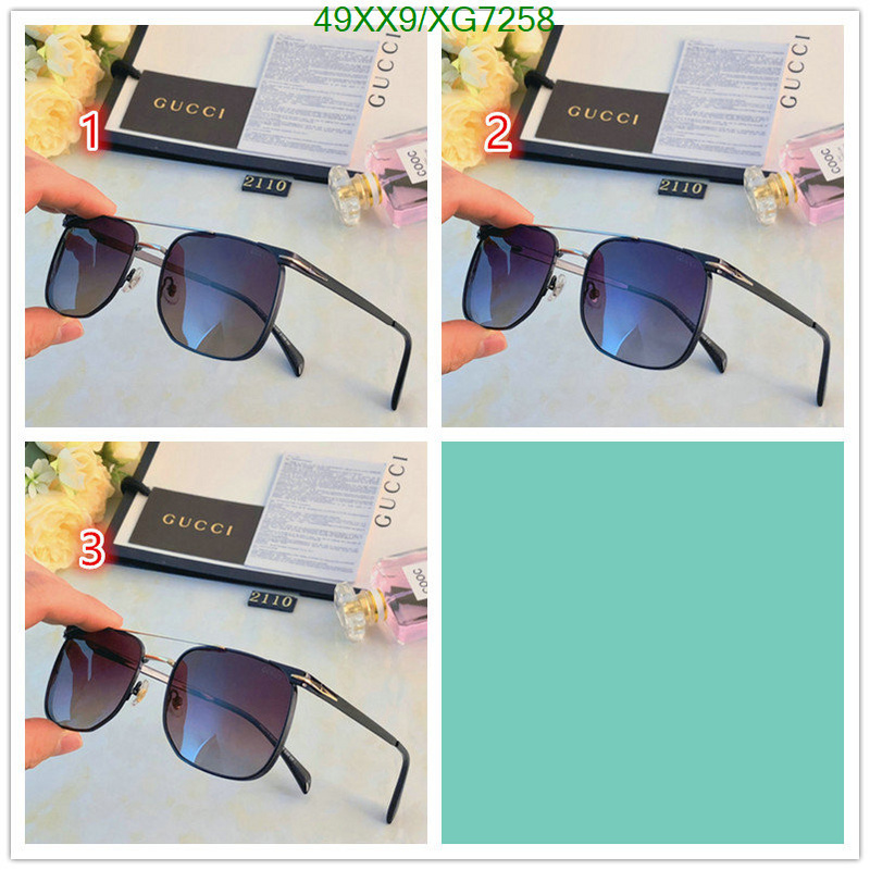 Glasses-Gucci, Code: XG7258,$: 49USD