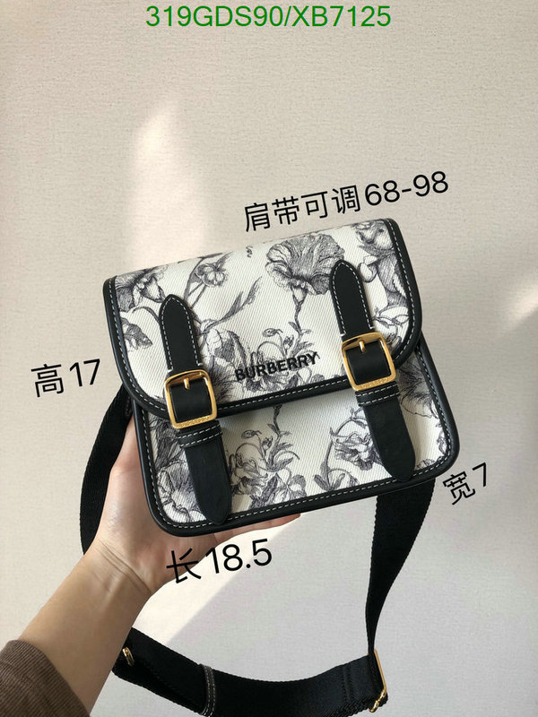 Burberry Bag-(Mirror)-Diagonal-,Code: XB7125,$: 319USD