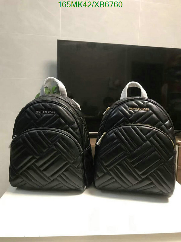 Michael Kors Bag-(Mirror)-Backpack-,Code: XB6760,$: 165USD