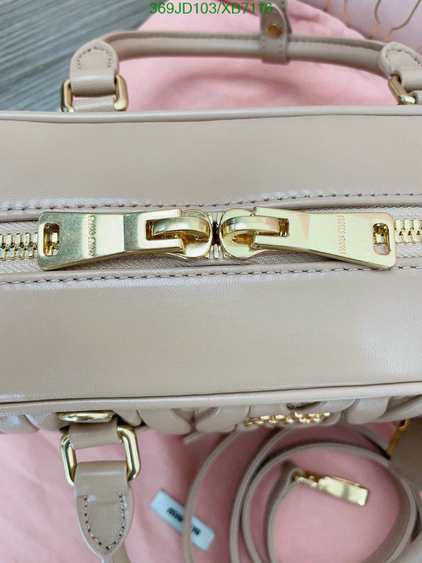 Miu Miu Bag-(Mirror)-Handbag-,Code: XB7116,$: 369USD