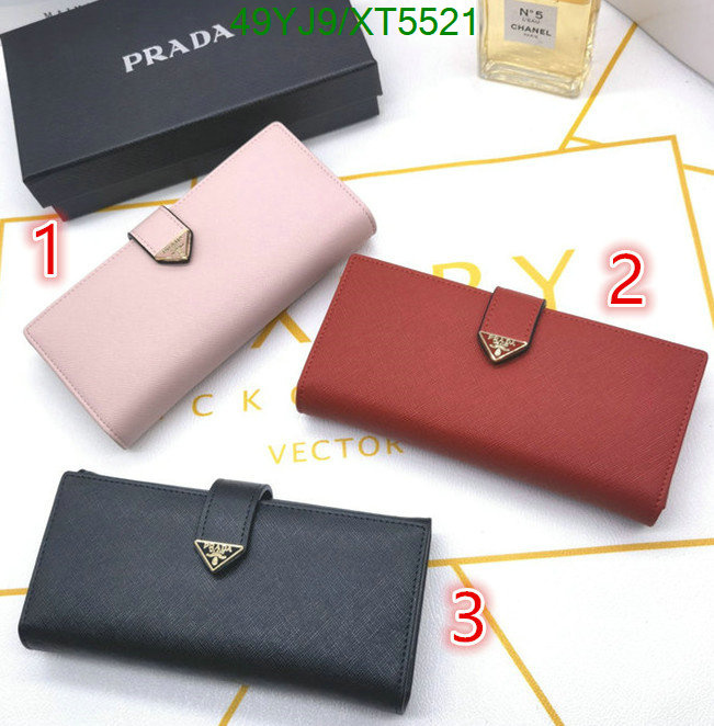 Prada Bag-(4A)-Wallet-,Code: XT5521,$: 49USD