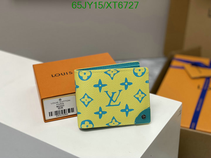 LV Bags-(Mirror)-Wallet-,Code: XT6727,$: 65USD
