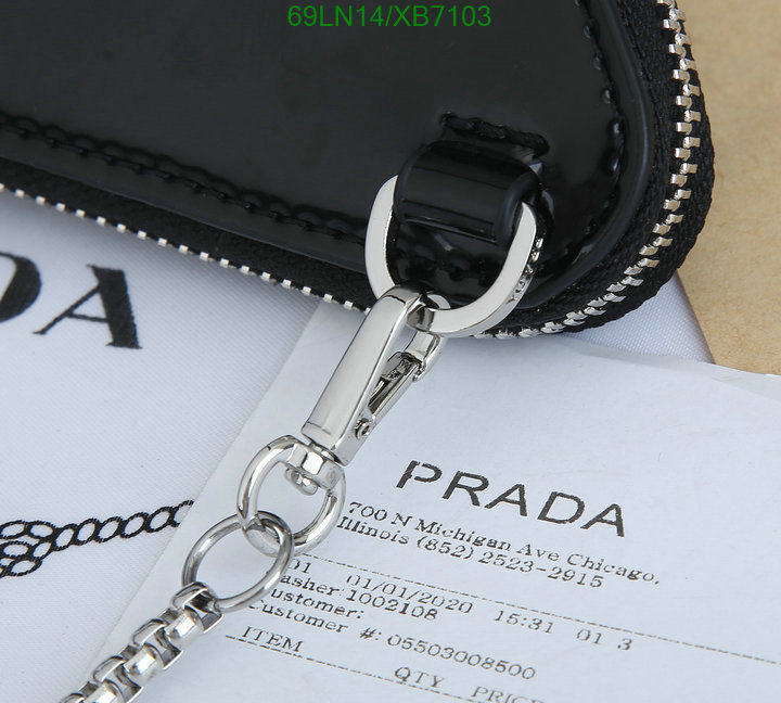 Prada Bag-(4A)-Triangle-,Code: XB7103,$: 69USD