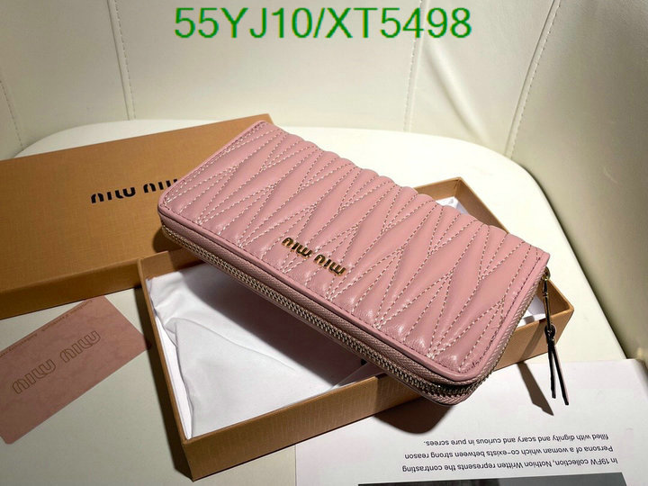 Miu Miu Bag-(4A)-Wallet-,Code: XT5498,$: 55USD