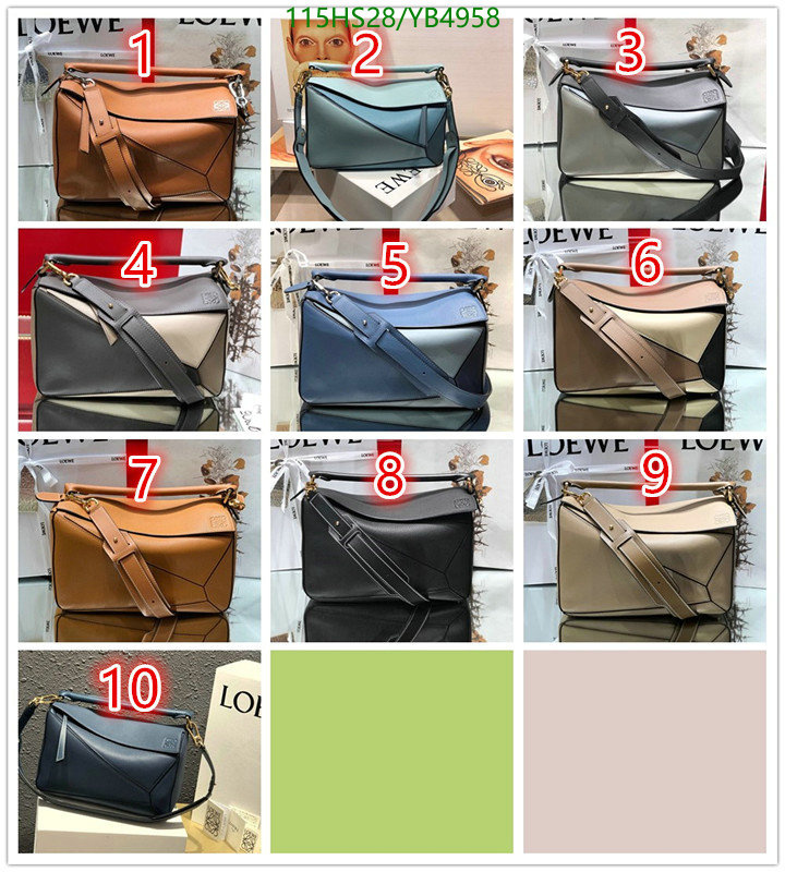 Loewe Bag-(4A)-Diagonal-,Code: YB4958,$: 115USD