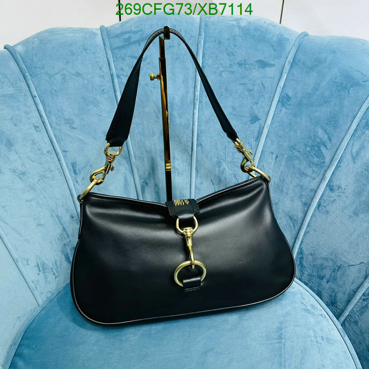 Miu Miu Bag-(Mirror)-Handbag-,Code: XB7114,$: 269USD