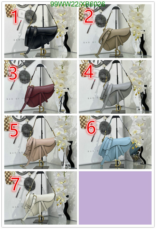 Dior Bags-(4A)-Saddle-,Code: XB6026,$: 99USD