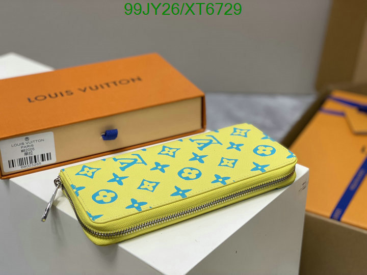 LV Bags-(Mirror)-Wallet-,Code: XT6729,$: 99USD
