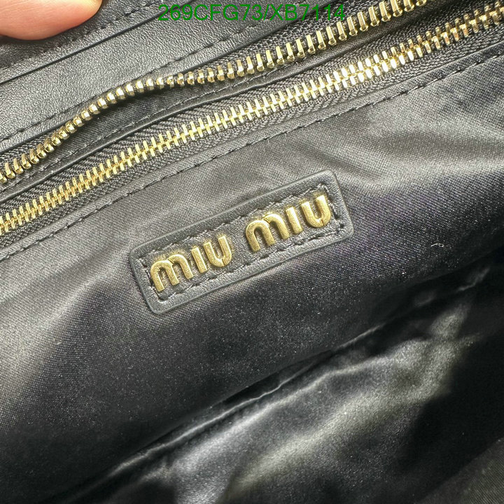 Miu Miu Bag-(Mirror)-Handbag-,Code: XB7114,$: 269USD