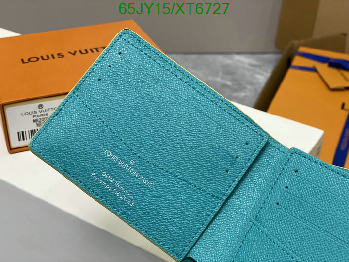 LV Bags-(Mirror)-Wallet-,Code: XT6727,$: 65USD
