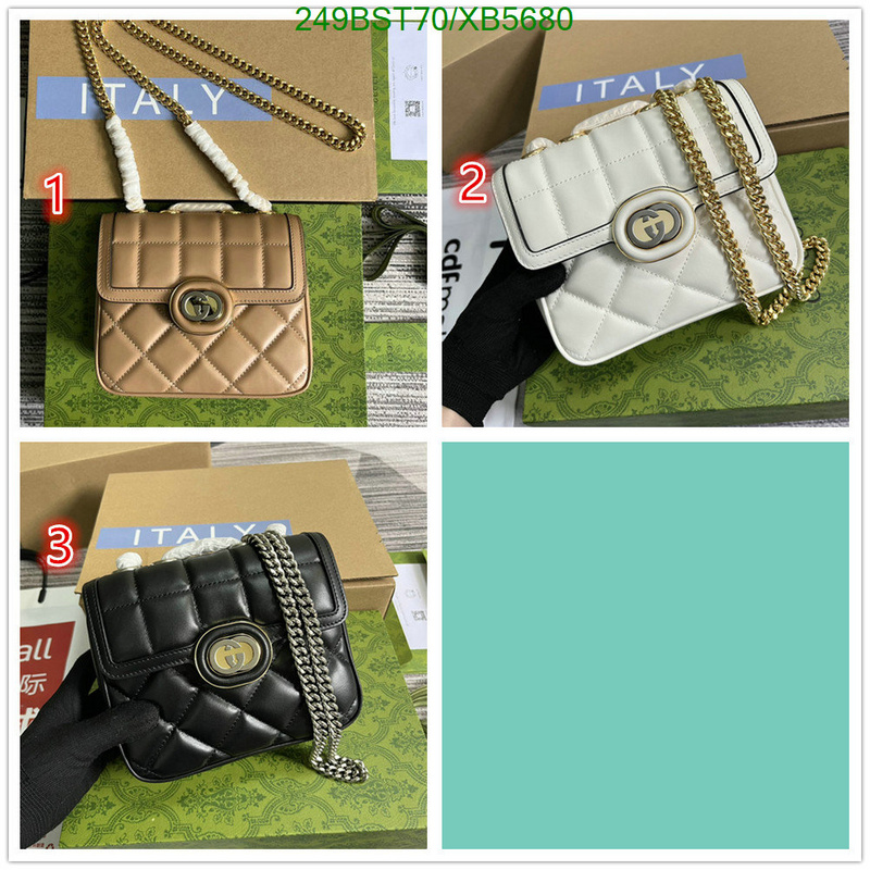 Gucci Bag-(Mirror)-Diagonal-,Code: XB5680,$: 249USD