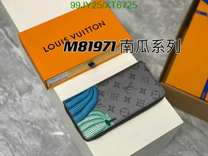 LV Bags-(Mirror)-Wallet-,Code: XT6725,$: 99USD