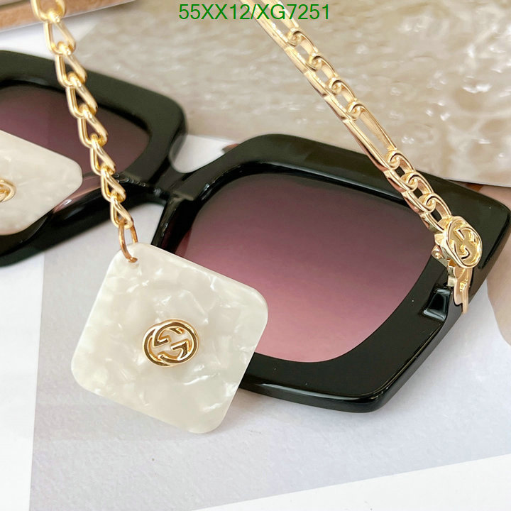 Glasses-Gucci, Code: XG7251,$: 55USD