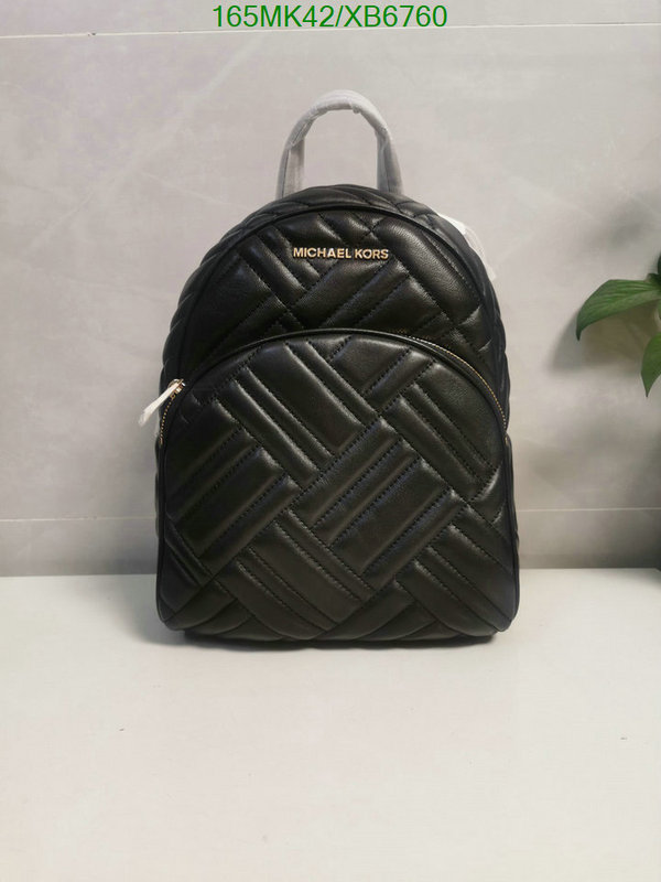 Michael Kors Bag-(Mirror)-Backpack-,Code: XB6760,$: 165USD