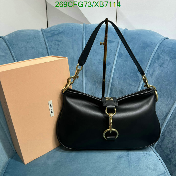 Miu Miu Bag-(Mirror)-Handbag-,Code: XB7114,$: 269USD