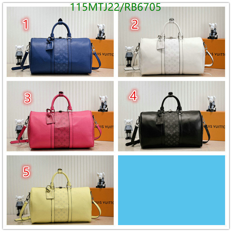 LV Bags-(4A)-Keepall BandouliRe 45-50-,Code: RB6705,$: 115USD