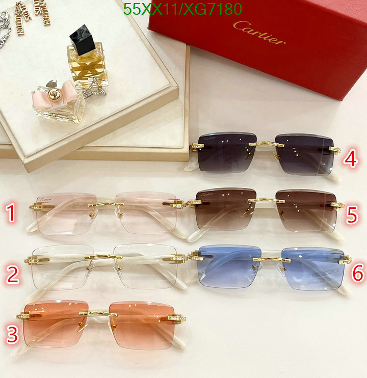Glasses-Cartier, Code: XG7180,$: 55USD