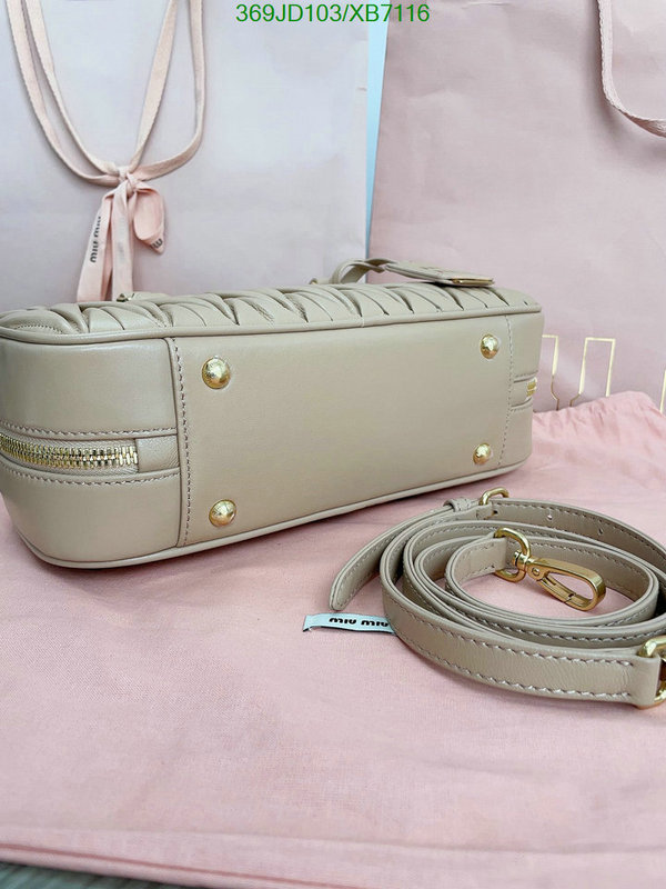 Miu Miu Bag-(Mirror)-Handbag-,Code: XB7116,$: 369USD