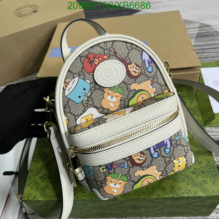 Gucci Bag-(Mirror)-Backpack-,Code: XB6686,$: 209USD