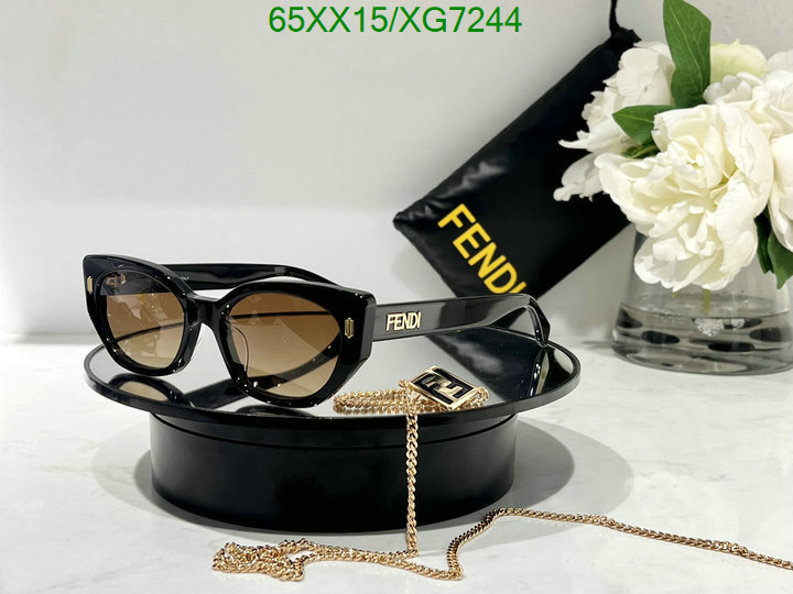 Glasses-Fendi, Code: XG7244,$: 65USD