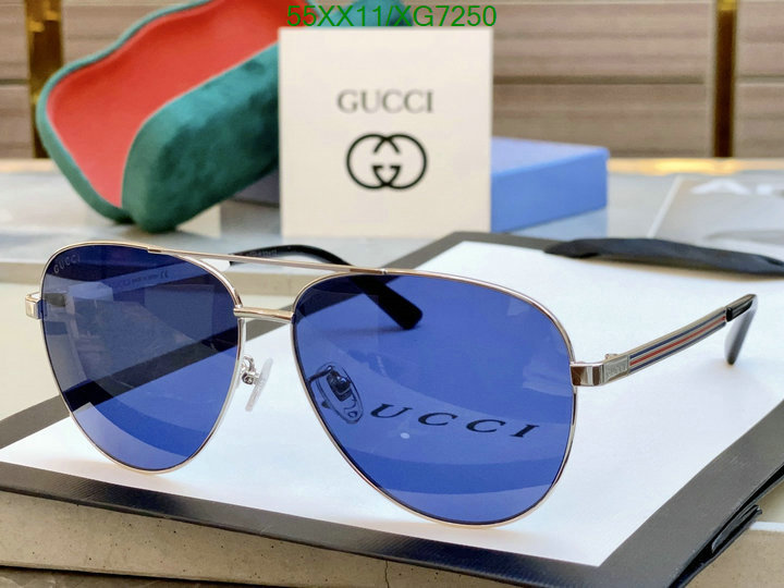 Glasses-Gucci, Code: XG7250,$: 55USD