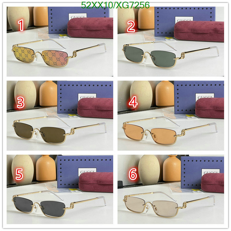 Glasses-Gucci, Code: XG7256,$: 52USD