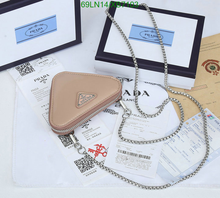 Prada Bag-(4A)-Triangle-,Code: XB7103,$: 69USD