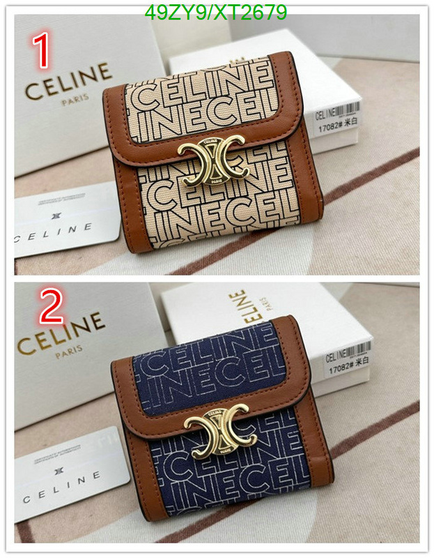 Celine Bag-(4A)-Wallet-,Code: XT2679,$: 49USD