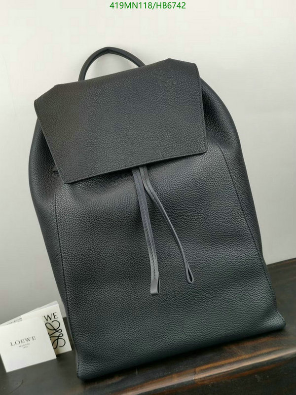 Loewe Bag-(Mirror)-Backpack-,Code: HB6742,$: 419USD