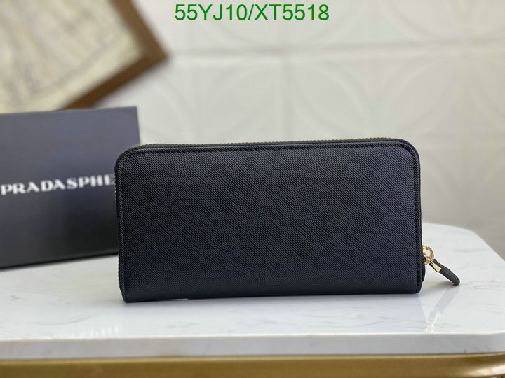 Prada Bag-(4A)-Wallet-,Code: XT5518,$: 55USD