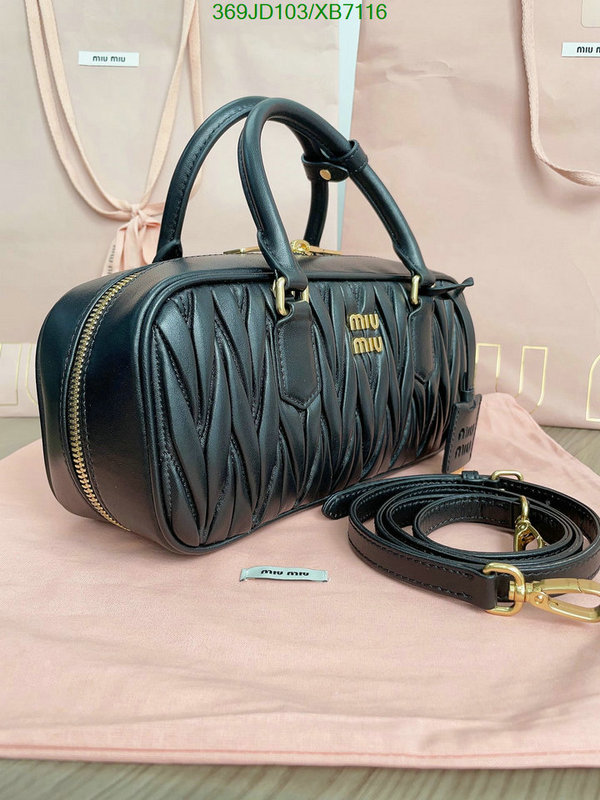 Miu Miu Bag-(Mirror)-Handbag-,Code: XB7116,$: 369USD