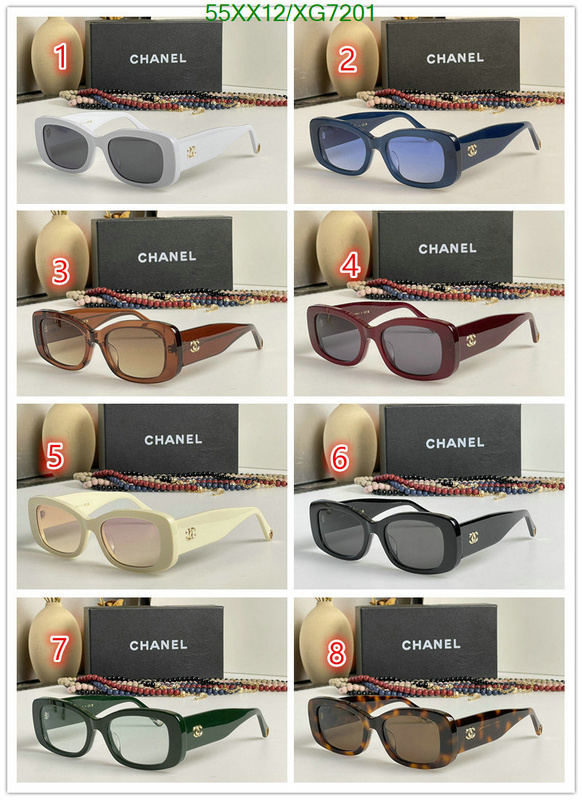 Glasses-Chanel, Code: XG7201,$: 55USD